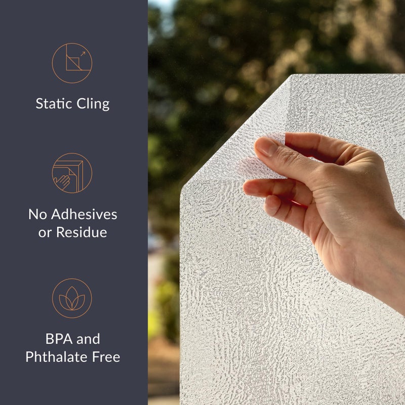 Artscape فيلم نافذة خصوصية مزخرف بنمط زجاجي محكم | غير لاصق وحماية من الأشعة فوق البنفسجية | سهل التطبيق وقابل للإزالة | 36 × 72 بوصة | صنع في الولايات المتحدة - Image 5